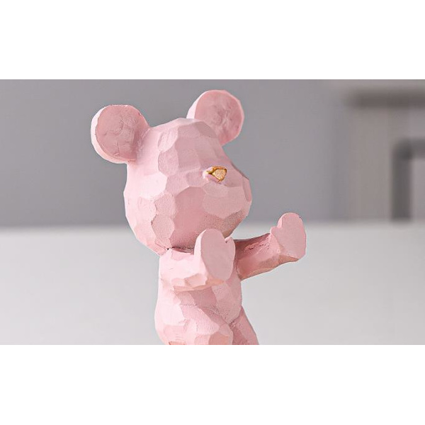 Bjørneharpiksbrakett, bjørneornament håndverk skrivebord #3