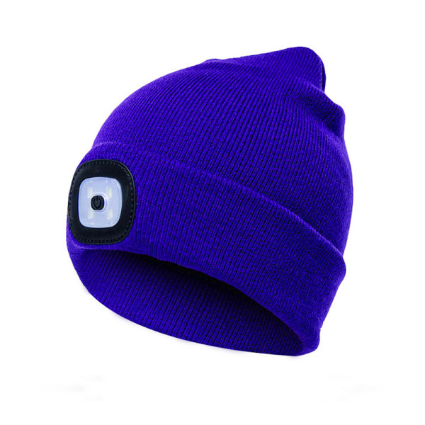 Beanie med LED lampe USB