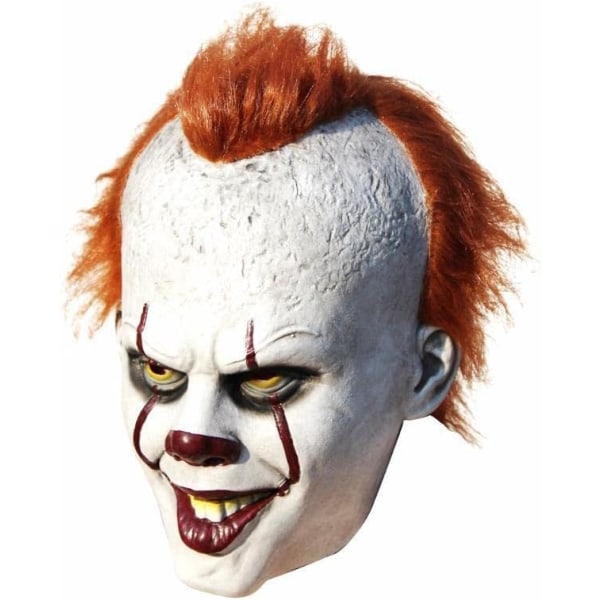 Vitsbutik Latex IT Clown Mask Deluxe Halloween Maskerad Pennywise Kostym Läskig Karaktär