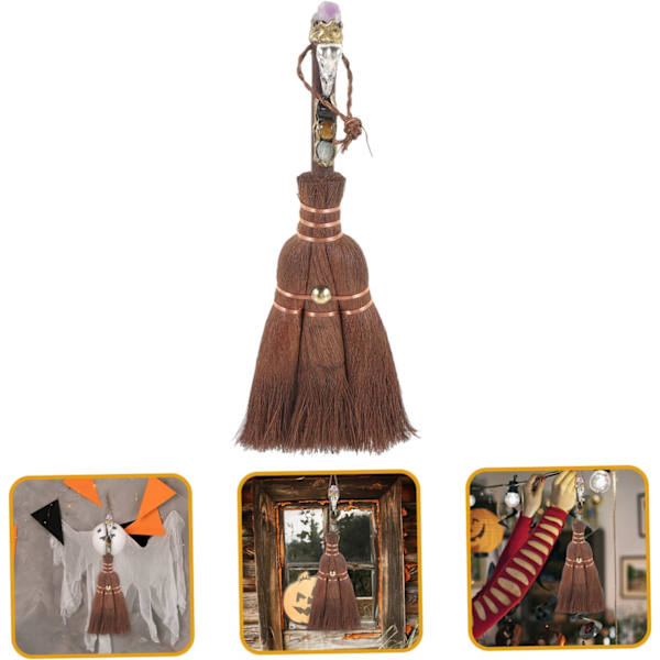 Gør-det-selv Kost Krystal Vedhæng Alter Pryd Halloween Dekoration Ornament
