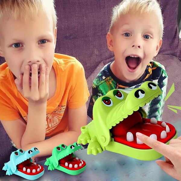 Chomping Alligator Teeth Fun Family Bordsskiva Party Kids Toy-B