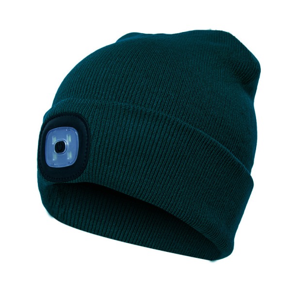 Beanie med LED lampe USB