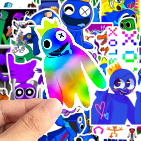 50kpl roblox rainbow friends Graffiti Stickers Laptop Skateboard