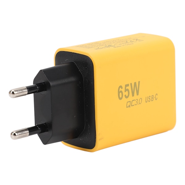 USB-C Laddare Block GaN 65W 3 Portar PD Ström Adapter QC3.0 Väggkontakt i Dubbel Typ C Enstaka USB Snabbladdning för IOS för Galaxy