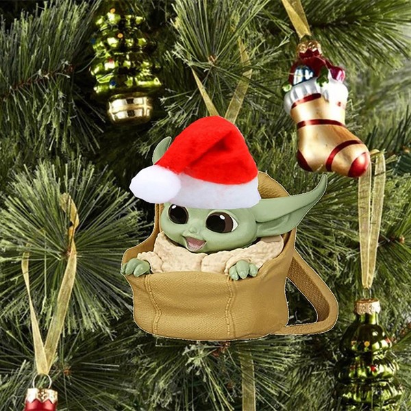 Baby Yoda -riipus joulukuusen litteä ripustuskoriste Xmas 1#