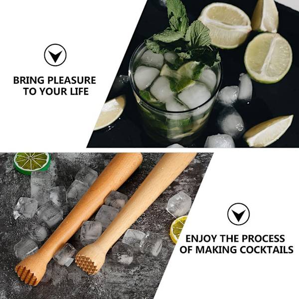 2 stk. træ cocktail blender træ blender værktøj