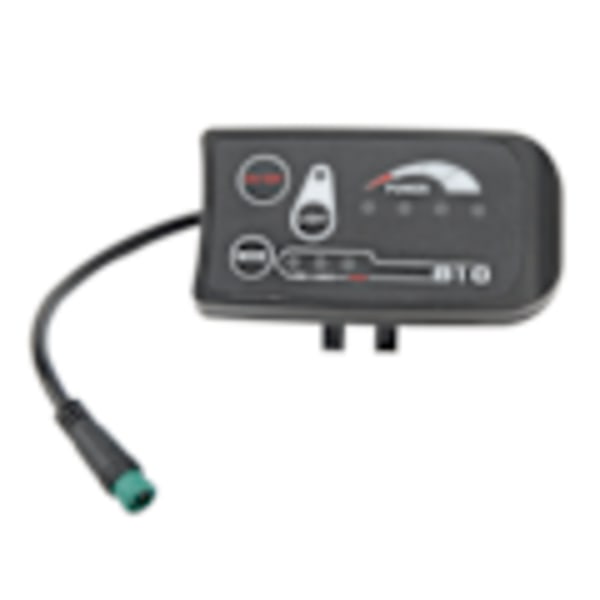 Elektrisk cykel LED-displaymåler Elektrisk scooter LED-displaypanel med 8102 vandtæt 5P-stik 24V