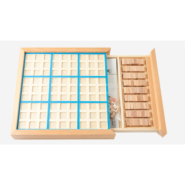 Tre Sudoku brettspill, Math Puzzle Office Toys, blå