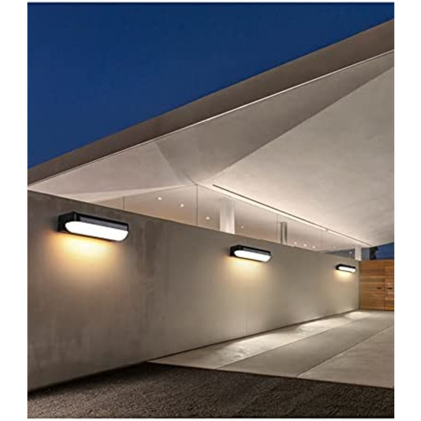 20W LED-ulkoseinävalaisin, vedenpitävä, 26,2 x 9,8 x 5,9 cm, A