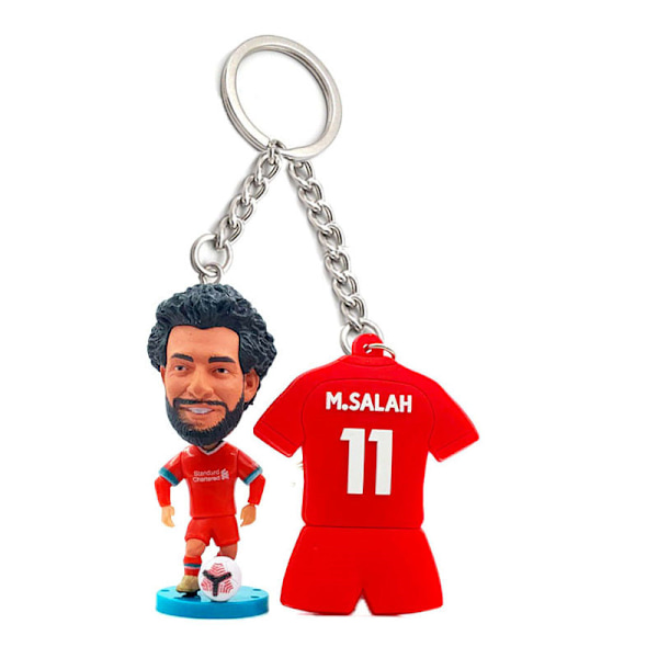 Football Player Doll Model Keychain, Wristlet Keychain，Jersey pendant, Figurine Accessories,M.SALAN,11