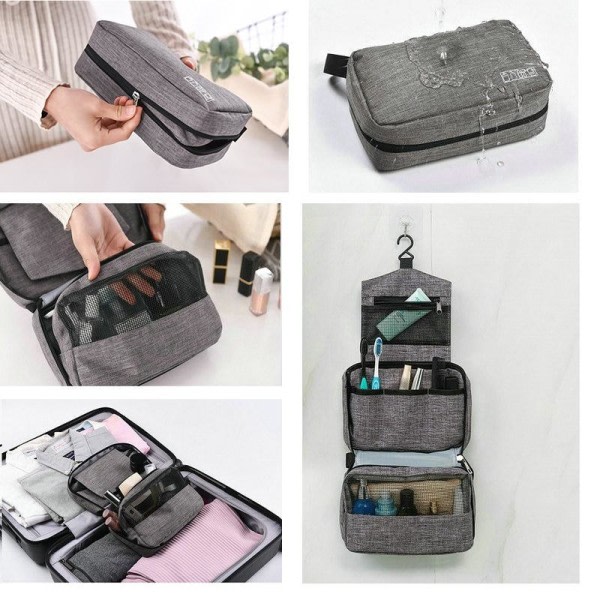 Sminkväska / Necessär / Toalettväska - Makeup Bag Svart