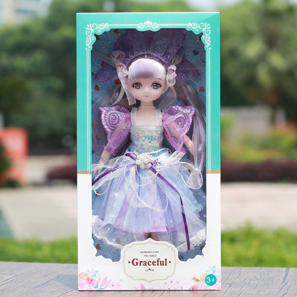 Magisk Barbie-dukke - 30 cm søt moro for små prinsesser