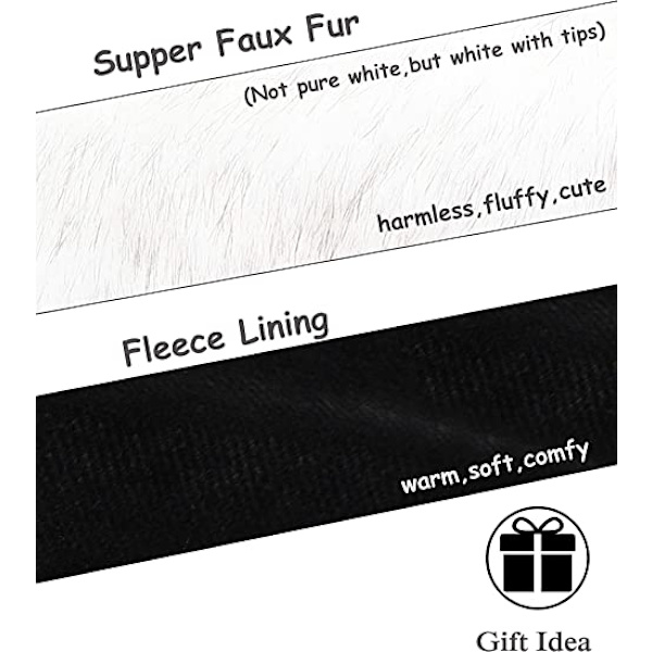 Faux pels hodebånd med elastisk for vinter ørevarmer øremuff