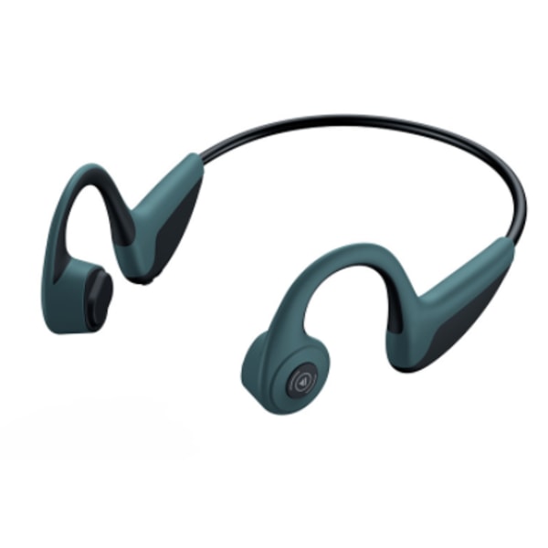 Trådløs beinledningshodetelefoner Bluetooth-hodesett grønt