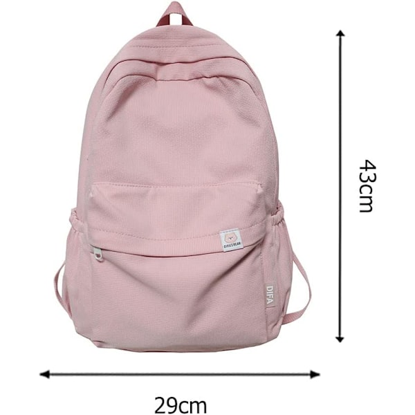 Estetisk Ryggsäck Skolartiklar Skolartiklar, Rosa