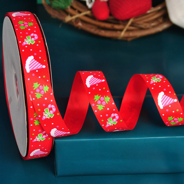 2 Rolls 5m Ribbon Christmas Wired Edge Ribbons Multi-Color #8