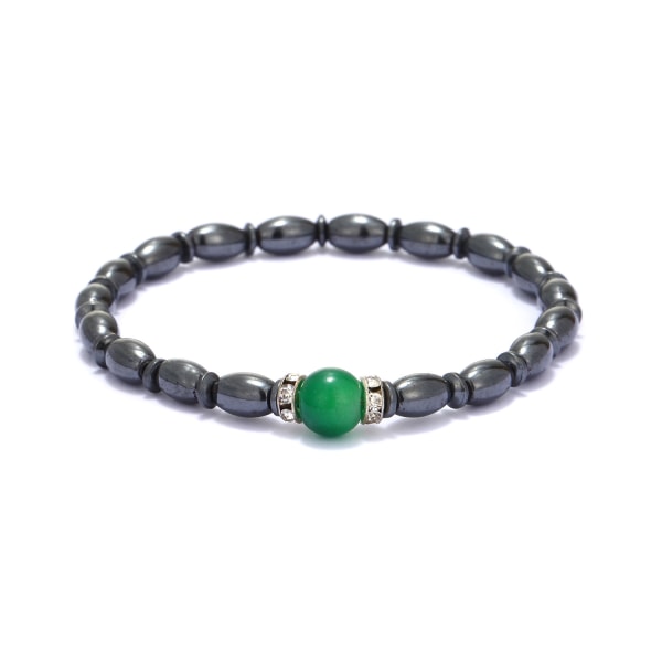 2-pack Anti-ångest Magnetisk Anklet Obsidian Chakra Anklet