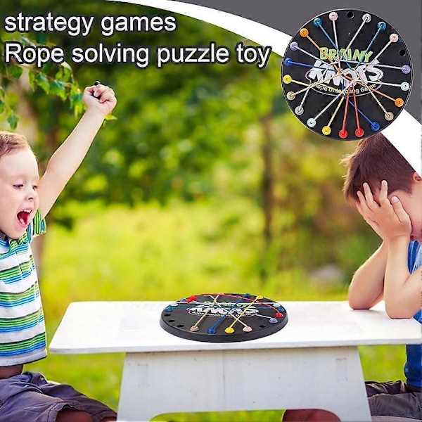 Brainy Knots Reputvecklingsspel, Vridet Pussel, Strategibrädspel för Barn och Vuxna, Rolig Färdighetsutvecklingsleksak