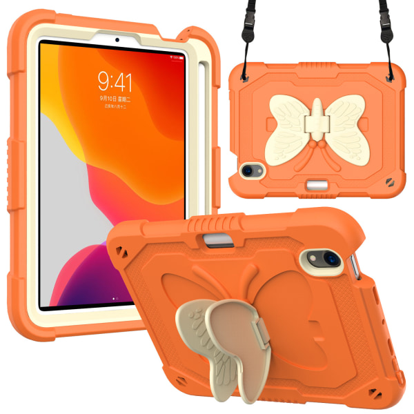 2-kerroksinen tablet- case Butterfly-teline iPad 9:lle 10.2