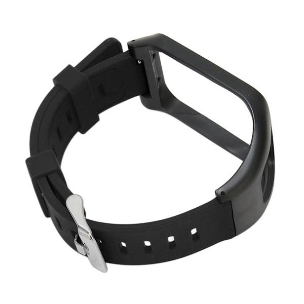 Armbandsband i Silikon Justerbart Vattentätt Armbandsbyte för Tom Tom Runner 3 Svart