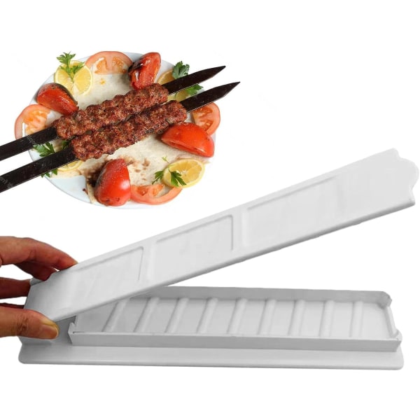 Kebabtillverkare Spett, 28 cm lång pressform Kabab Maker Press