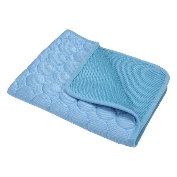 Pet Cooling Mat Heat Dissipation Breathable Comfortable and Fashionable Pet Ice Mat for Summer S (Suitable for within 4kg / 8.8lb) Sky Blue