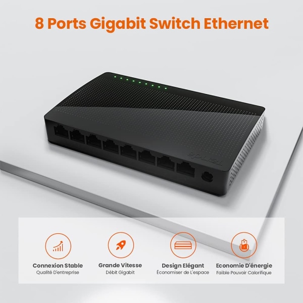 SG108 8 Port Routing Convergence Full Gigabit Switch 1000M