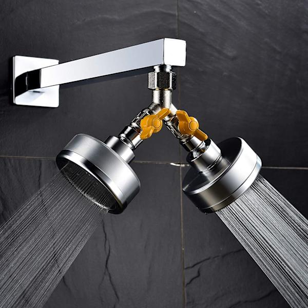 Reserveventil G1/2Y-armatur messing 3-veis dusjventil adapter