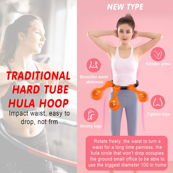 Smart Hula Hoop, Viktminskningsbrännare, Midjeslank