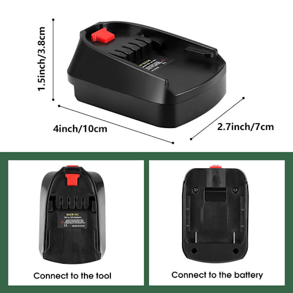 MT18BSC - Adapter för användning med BOSCH B-batterier med PSR i C-batteriverktyg