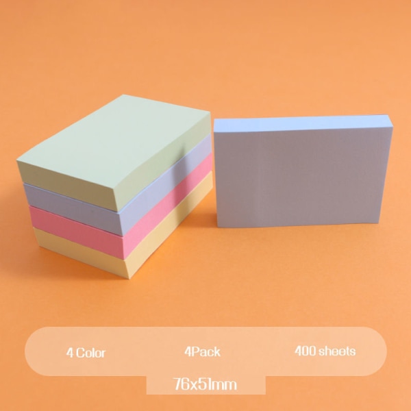 4 st Post-it-lappar, avrivbara Post-it-lappar, Memo-lappar