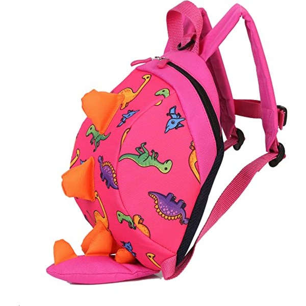 Anti-förlorad ryggsäck, Dinosaur Pattern Style-liten, rosa