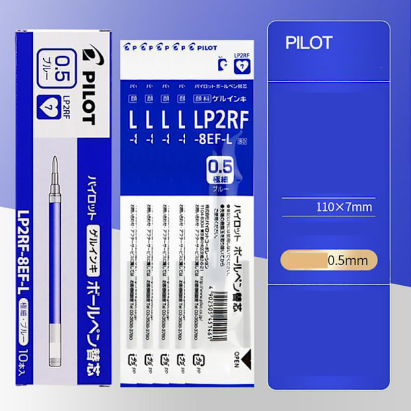 PILOT Juice Fruit juice Refill/penne: Præcis skrivning i tre farver blue