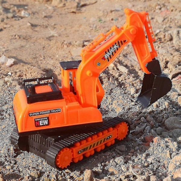 Stor Ingeniørkøretøj Model Plastik Gravemaskine Dumper Lastbil Billegetøj Til Børn Drenge Udendørs Sandleg-Yvan