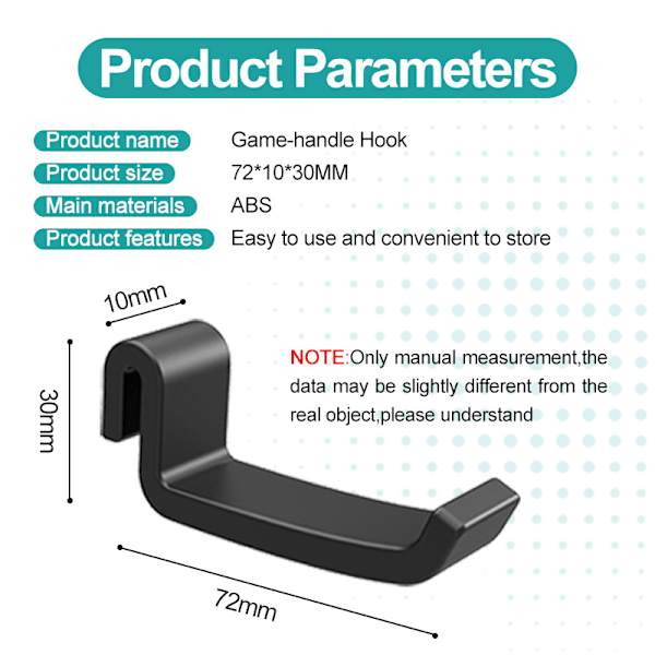 Headset-stativ til PS5-konsol, sort