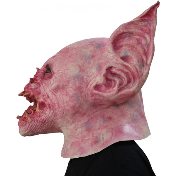 Halloween-masker Latex Halloween-masker Skr?mmande Halloween Skr?mmande maske 3D D?skalle-huvudmaske E（21X33cm）
