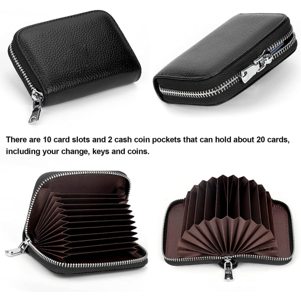 Luottokorttikotelon lompakko RFID-estävä ohut case (musta)