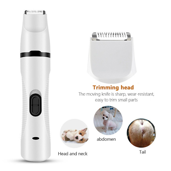 Den nye tre-i-ett kjæledyrneglkvernen katt og hund for å fjerne fothår barbering hårkvern en maskin multifunksjonell push-hårklipper
