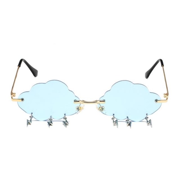 Cloud Lightning solbriller med uregelmessig form - innfatningsløse briller12#