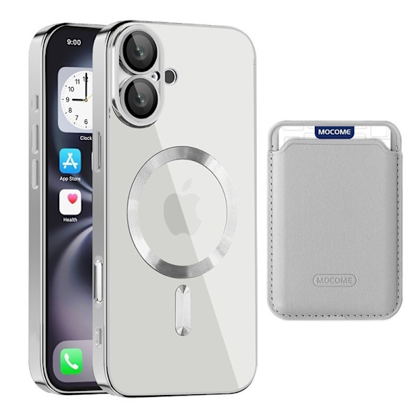 HONGDE Soveltuu Apple-sarjan uuteen CD-kuvioiseen läpinäkyvään magneettikortin pidikkeeseen ja iPhone-sarjan suojakuoreen grey iPhone11ProMax