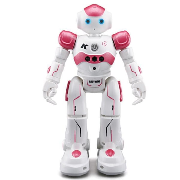 Barnelekerobot, oppladbar smart robotleke (rosa)