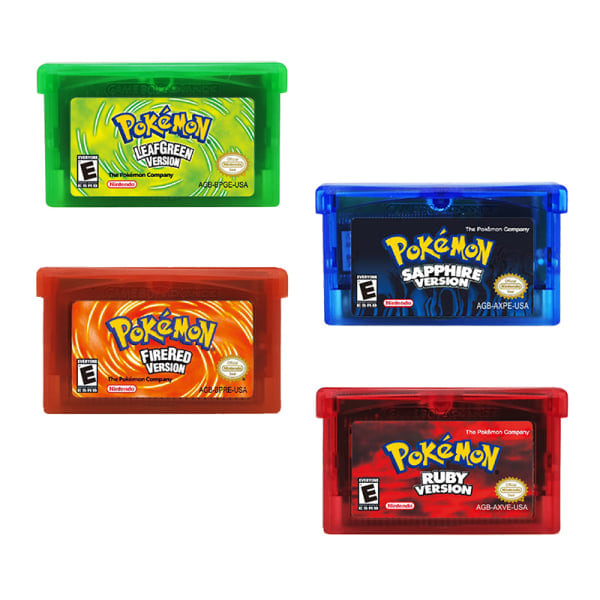 32-bit videospillkassett konsollkort for GBA serien LEAFGREEN VERSION one size