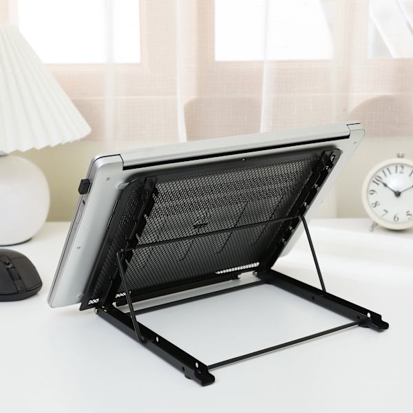 Metall lyft datorstativ laptop skrivbord justerbar-svart