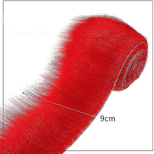 1,5 m Faux Fur Bånd Tape Trim Stof Rulle Plys Fur Trim Lang Plys Fur Stof Fluffy Trim DIY Håndværk til Vintertøj (Mørkegrå 1,5M)