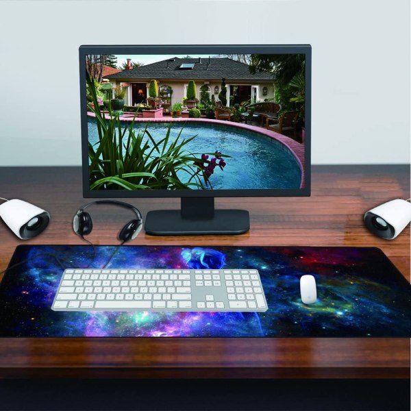 Mouse pad XL size - for mouse and games - for desk 80 x 30 cm