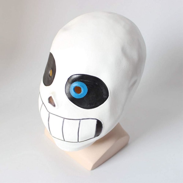 Halloween-masker latex kan riva op dobbeltskiktsmasker latex halloweenmasker til voksne 3D-skallehovedmaske D（28X24cm）