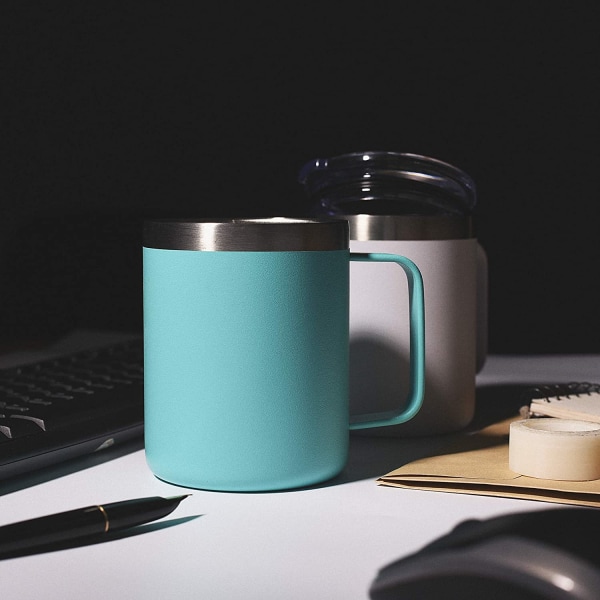 Kaffe krus i rustfrit stål med håndtag