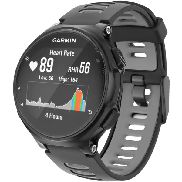 Garmin Forerunner 220/230/235/620/630/735XT ranneke silikoni Musta blue