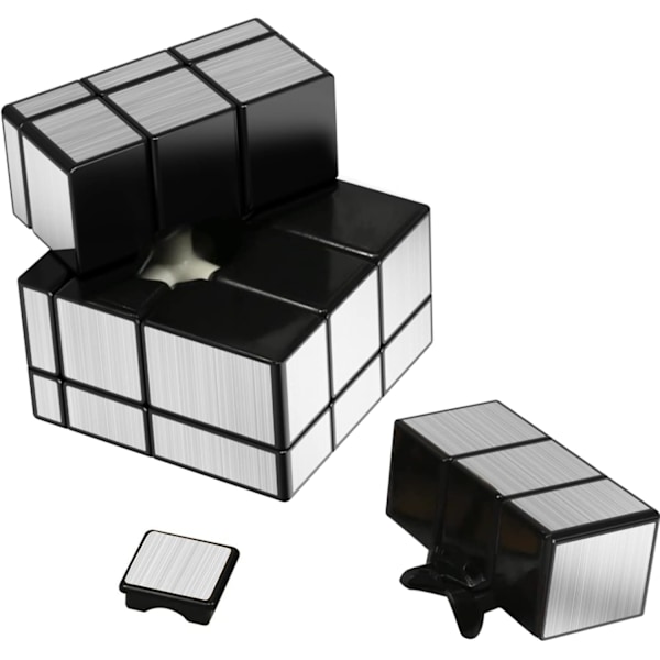 Mirror Cube 3x3x3 Speed Cube - Silver Magic Cube Pussel Leksaker Kubspel för Barn & Vuxna
