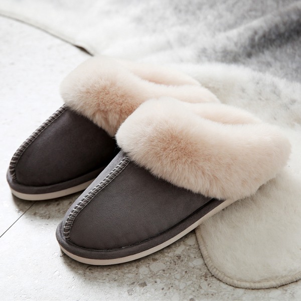 Fashion Bomuldsslippers, Kvinders Vinter Slippers, Størrelse 42-43